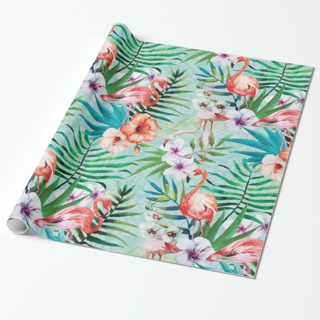 Papel De Regalo Verano tropical (Desenrollado)