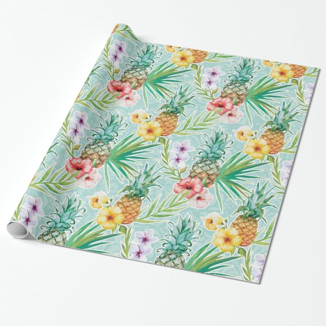 Papel De Regalo Verano tropical (Desenrollado)