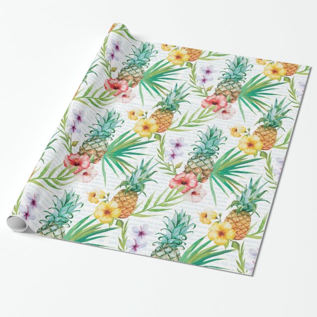 Papel De Regalo Verano tropical (Desenrollado)
