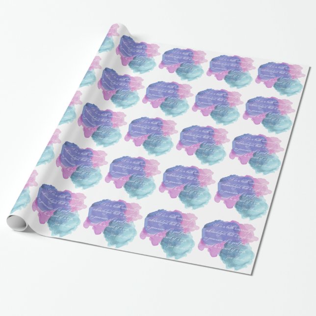 Papel De Regalo Verdad de Jane Austen- reconocida universal (Desenrollado)