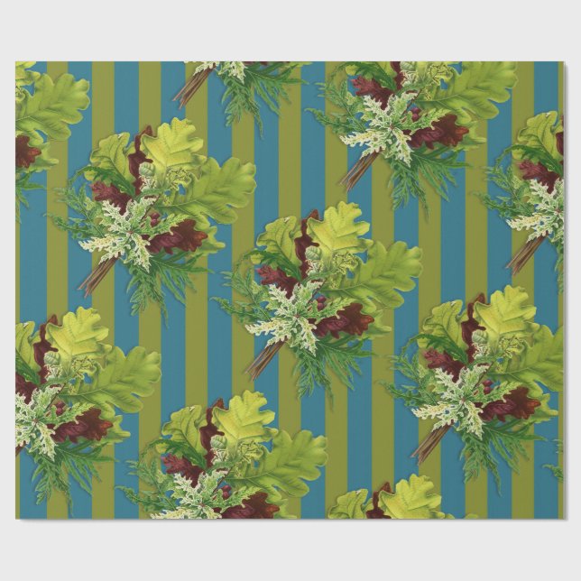 Papel De Regalo Verde azulado (Superficie plana)