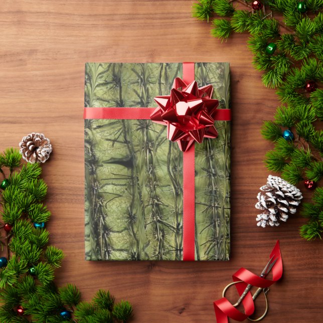 Papel de Regalo Verde Cactus (Regalo de vacaciones)