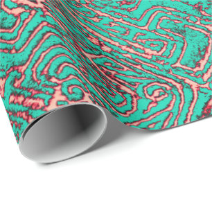 Papel De Regalo Verde de cobre de Huyuco