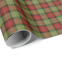 Verde de musgo y modelo rústico rojo de la tela