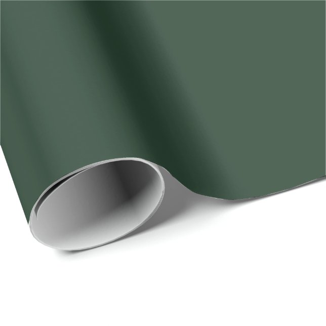 Papel De Regalo Verde gris oscuro (Esquina del rollo)