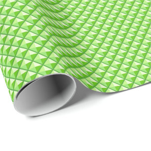 Papel De Regalo Verde lima, mirada del esmalte, rejilla tachonada