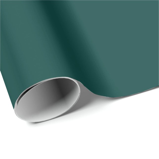 Papel De Regalo Verde Mar Profundo (Esquina del rollo)