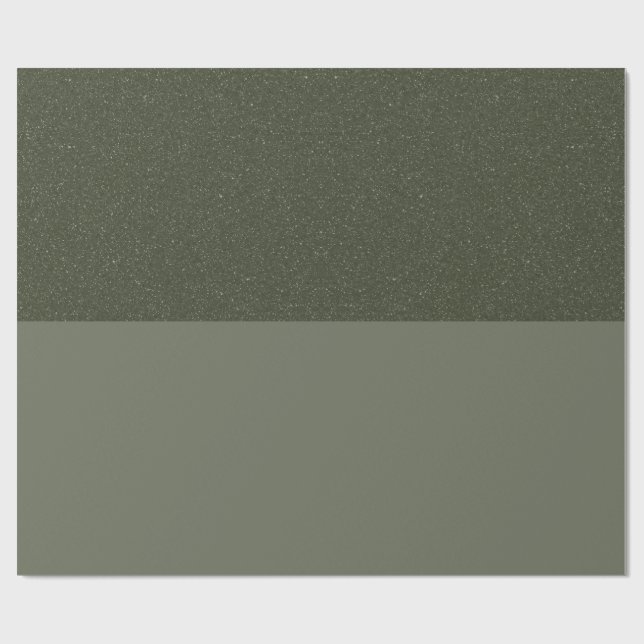 Papel de regalo verde musgo elegante – Personaliza (Superficie plana)