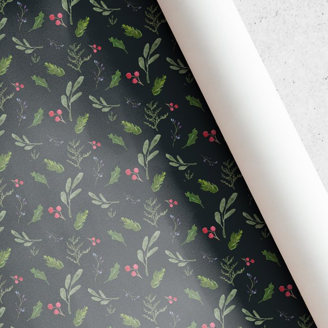Papel De Regalo Verde Navideño Rústico (Subido por el creador)