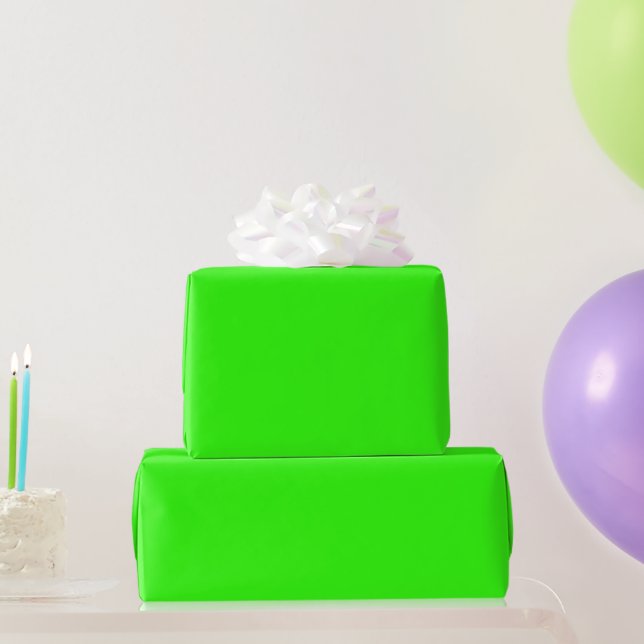 Papel de Regalo Verde Neon (Regalos de fiesta)