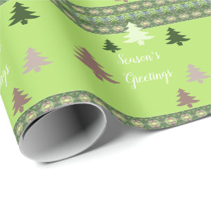 Papel De Regalo Verde oscuro y claro