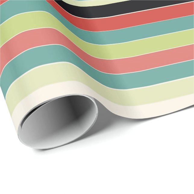 Papel De Regalo Verde rojo de grano y Verde azulado (Esquina del rollo)