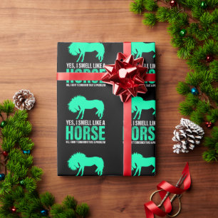 Papel De Regalo Verde Sí, Huelo Como Un Caballo