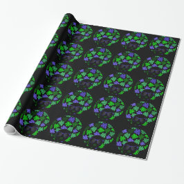 Papel De Regalo Verde y azul de la diva africana