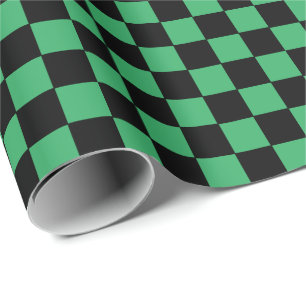 Papel De Regalo Verde y negro