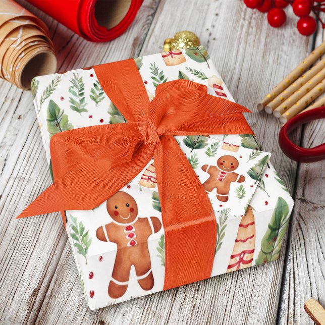 Papel De Regalo Verdor de los hombres y Navidades del pan de jengi (Subido por el creador)