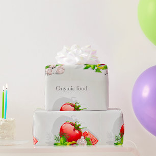 Papel De Regalo Verduras frescas de granja ecológica Tomate y hier