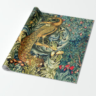 PAPEL DE REGALO VERGÜENZA, ANIMALES FORESTALES, PICOR EN FLORAL VE