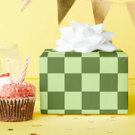 Papel De Regalo Verificadores de color verde oscuro y verde claro