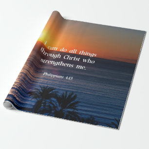Papel De Regalo Verso de la Biblia, Filipinas 4:13