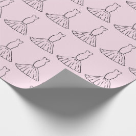 Papel De Regalo Vestido de boda de cuento de hadas romántico rosa 