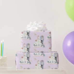 Papel De Regalo Vestido de novia y novio