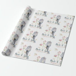 Papel De Regalo Vestido de novia y novio