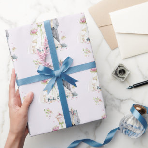 Papel De Regalo Vestido de novia y novio
