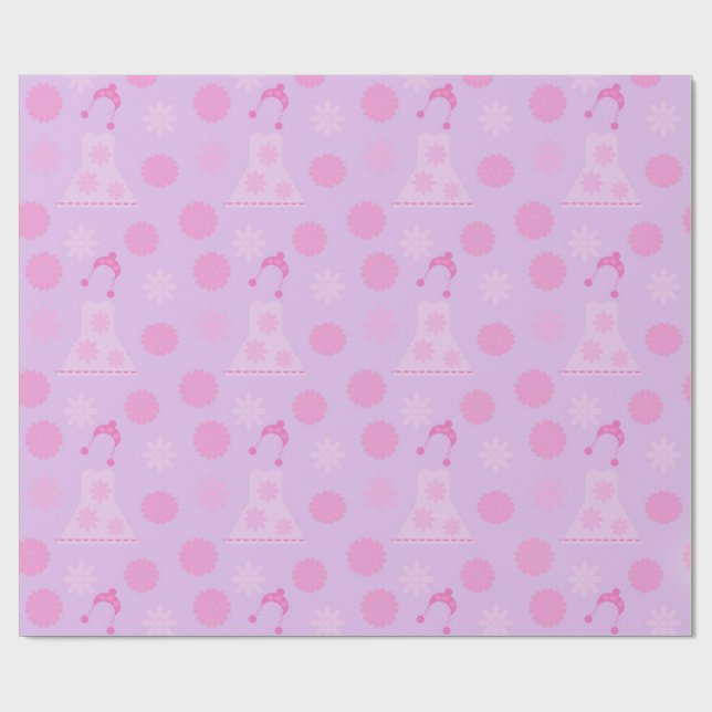 Papel De Regalo vestido lila (Superficie plana)