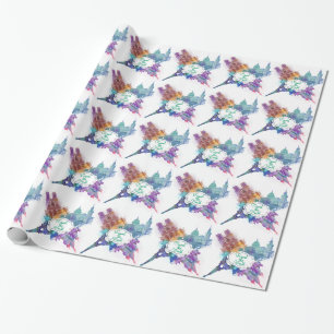 Papel De Regalo Viaja el modelo de la arquitectura del mundo