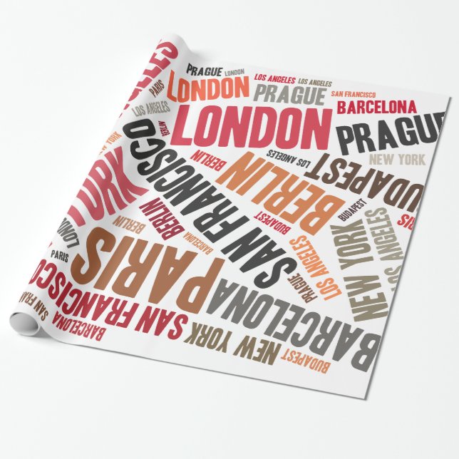 Papel De Regalo Viajar con amor (Desenrollado)