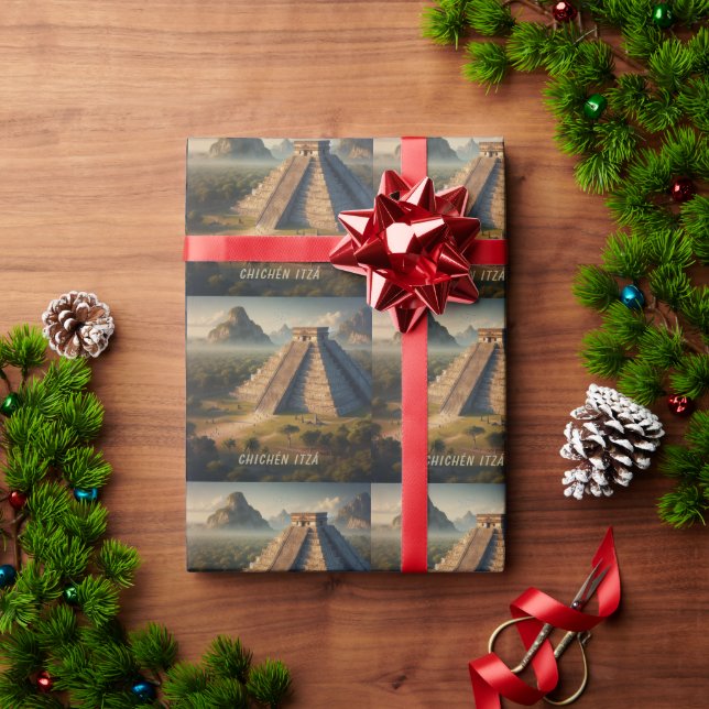 Papel De Regalo Viaje de Chichén Itzá Yucatá México (Regalo de vacaciones)