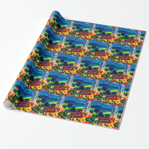 Papel De Regalo Viaje de la Cuba de Vintage