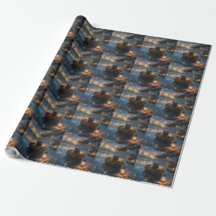 Papel De Regalo Viaje de los Navidades festivos Affenpinscher
