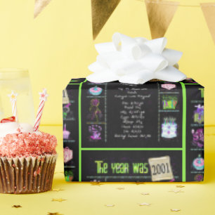 Papel De Regalo Viaje del año de cumpleaños 2001