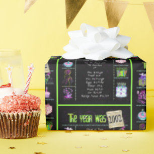 Papel De Regalo Viaje del año de cumpleaños 2002