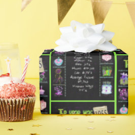 Papel De Regalo Viaje del año de los cumpleaños 1955