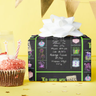 Papel De Regalo Viaje del año de los cumpleaños 1955