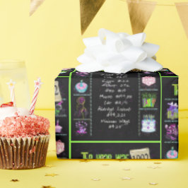 Papel De Regalo Viaje del año de los cumpleaños 1992