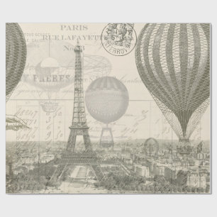 Papel De Regalo Viaje del globo de París