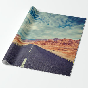 Papel De Regalo Viaje estilo hipster con efecto retro vintage