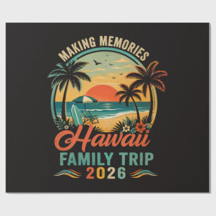 Papel De Regalo Viaje Familiar a Hawái Atardecer Tropical 2026