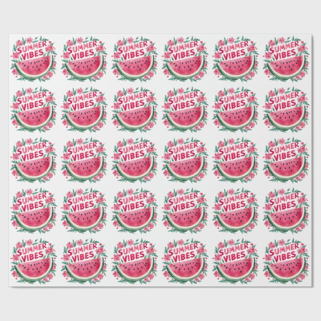Papel De Regalo Vibraciones de Verano (Superficie plana)