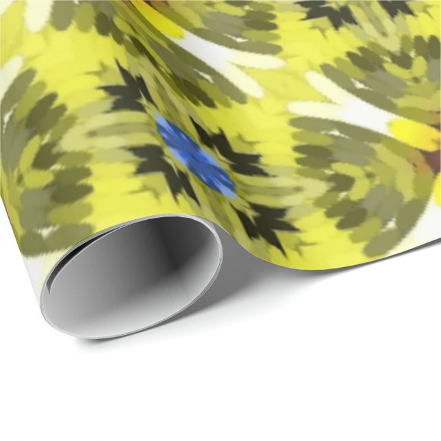 Papel De Regalo vibrant geometric pattern in yellow, green, blue  (Subido por el creador)