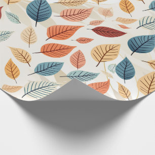 PAPEL DE REGALO VIBRANT LEAF PATTERNS
