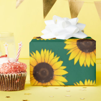 Papel De Regalo Vibrant Yellow Sunflower Bloom