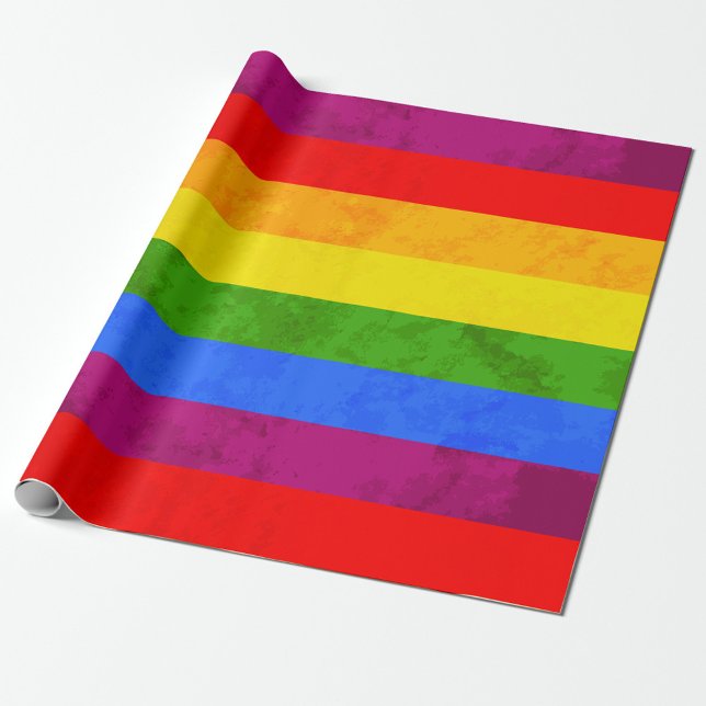 Papel de regalo Vibrante Arcoíris Orgullo (“Wrap your gifts in color and pride!”)