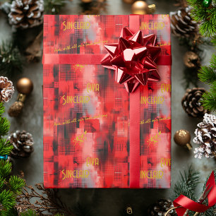 Papel De Regalo Vibrante Envoltura de regalo personalizada de oro