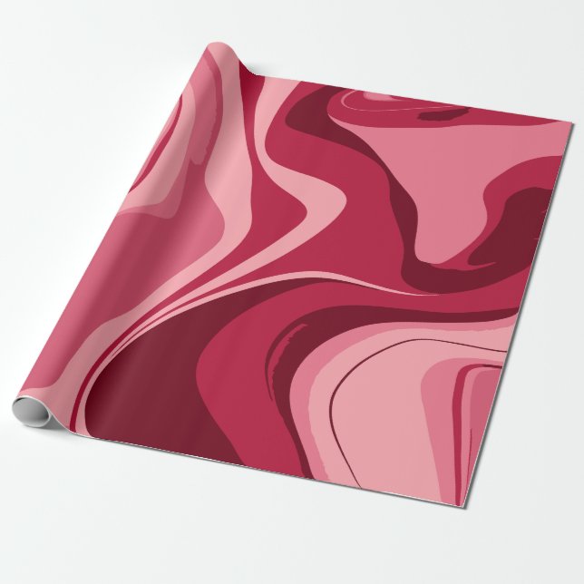 Papel De Regalo Vibrantes nalgas rosas de pasión (Desenrollado)