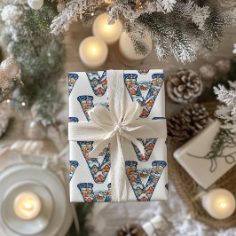 Papel De Regalo Vibrantes Navidades Aldea Carta V Navidades